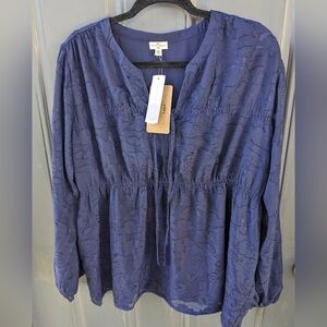 Mason & Belle Joey jacquard blouse Size XXL NWT (Stitch Fix)